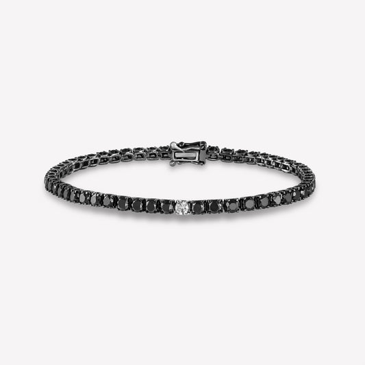 Eclipse Black Gold Black Diamond Bracelet